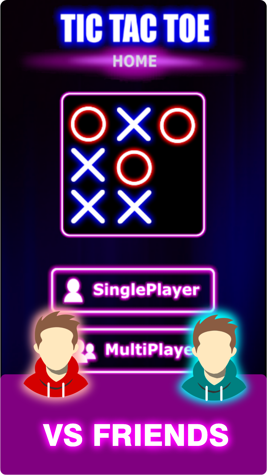 Tic Tac Toe Home : 2 Player XO स्क्रीनशॉट 3