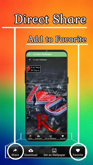 R Letter Wallpaper - Photos Captura de tela 2