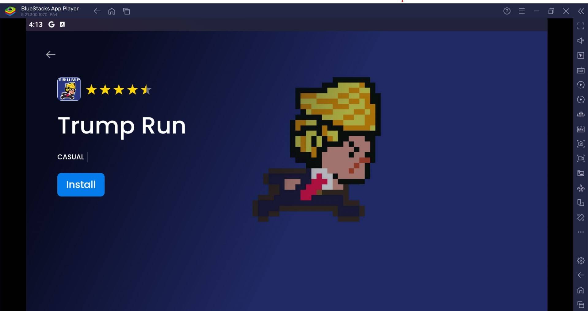 BlueStacks $TRUMP GAME Installation