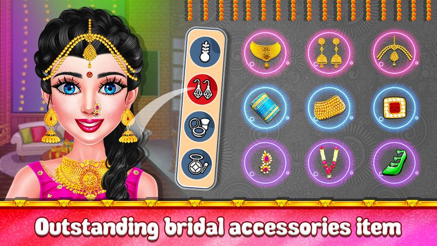 Indian Wedding Makeup Dressup 螢幕截圖 0