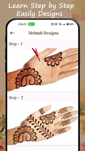 Mehndi Design Easy Simple Capture d'écran 1