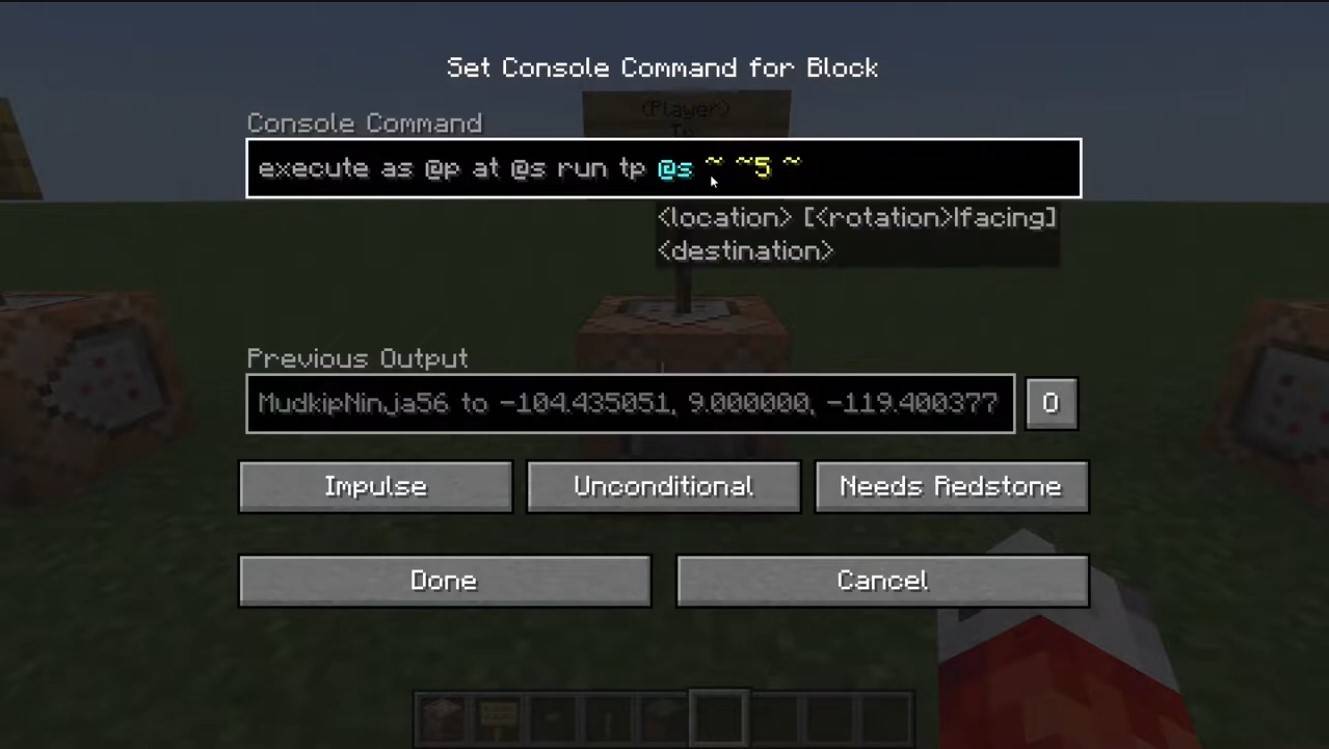 Komut bloğu ışınlanması