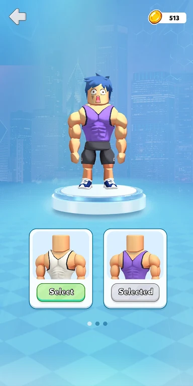 Muscular Man Race Run Captura de tela 1