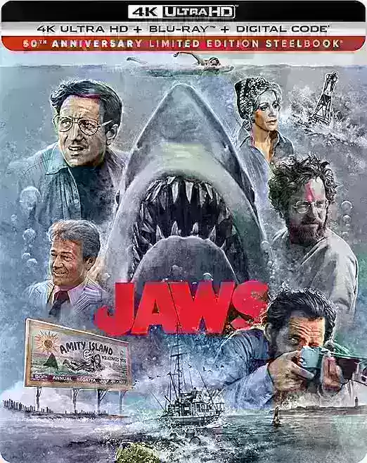 “ JAWS 50周年4K Steelbook现在可以预订”