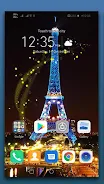 Paris Night Live Wallpaper Ảnh chụp màn hình 0