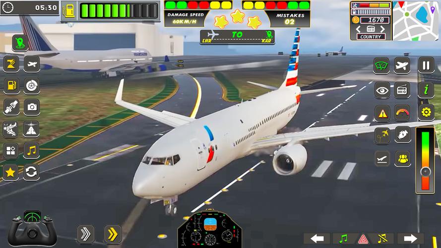 Real Flight Sim Airplane Games Tangkapan skrin 0