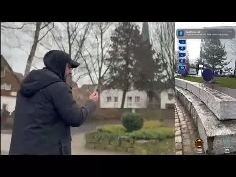 Holo Hunt AR egg collection gameplay
