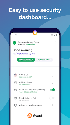 Tenta Navigateur VPN Capture d'écran 3