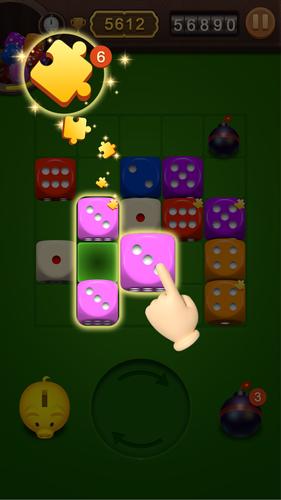 Dice Jigsaw Puzzle ဖန်သားပြင်ဓာတ်ပုံ 1