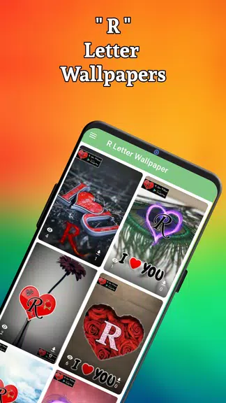 R Letter Wallpaper - Photos Captura de tela 0