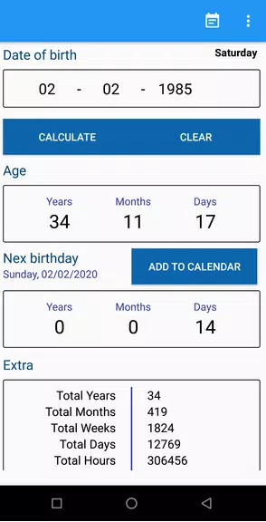 Age Calculator Capture d'écran 0