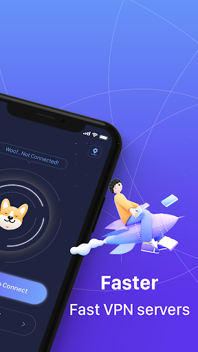 Woof VPN & Wallpaper 스크린샷 1