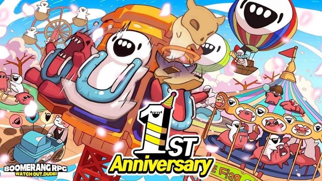 부메랑 RPG, 룰렛 이벤트와 스킨으로 첫돌 맞이