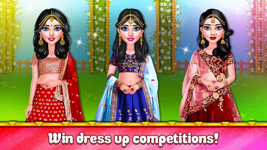 Indian Wedding Makeup Dressup 螢幕截圖 1