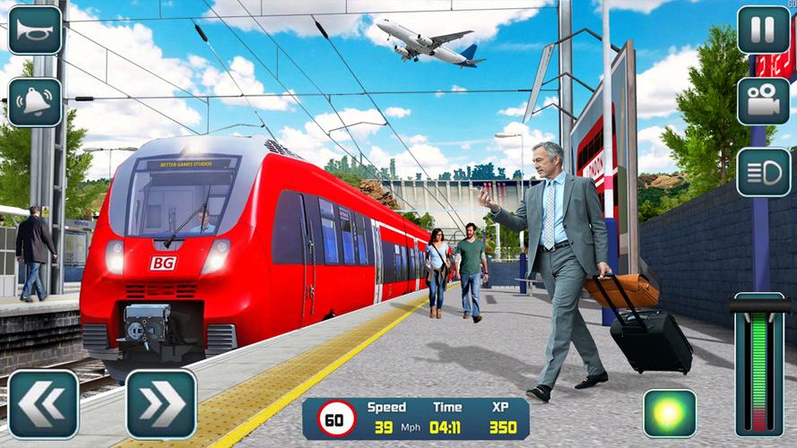 Euro Train Driver Train Games Screenshot 1