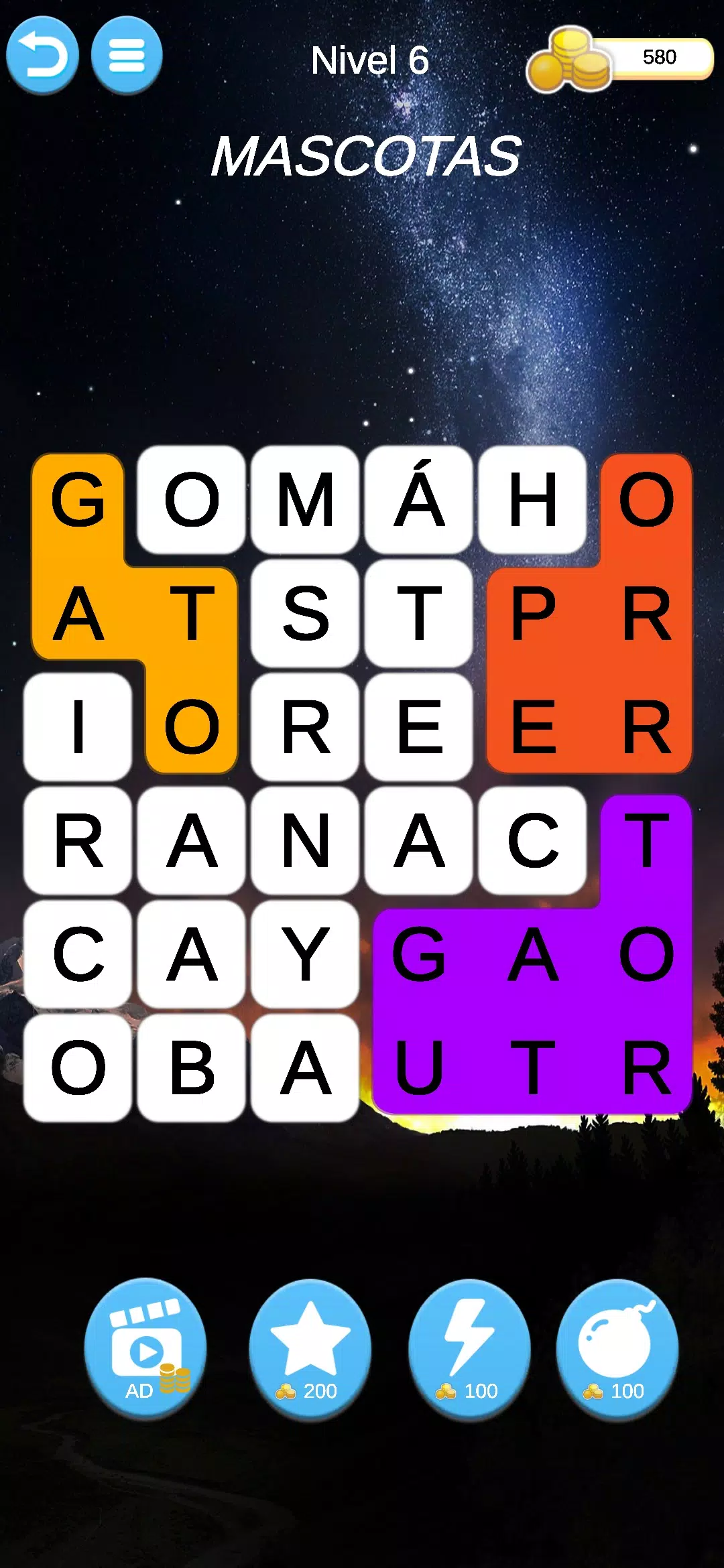 Juego Mental Palabras Captura de pantalla 3