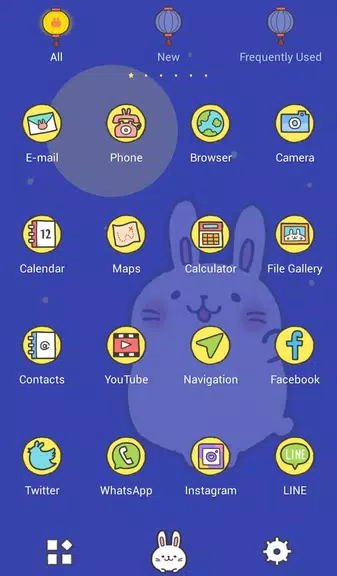 Moon Rabbit Theme Captura de tela 2