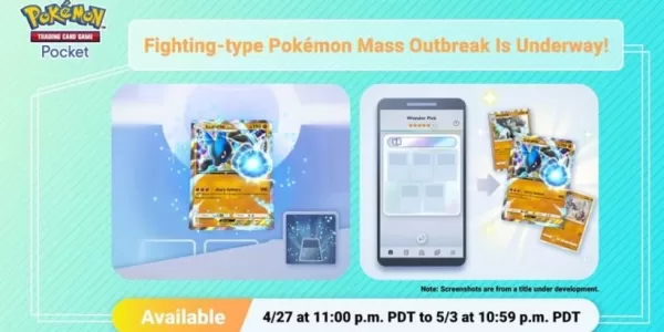 Fighting Type Mass Outbreak Event Now Live in Pokémon TCG Pocket
