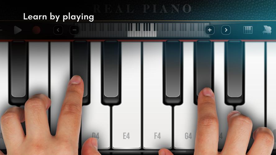 Real Piano: clavier Capture d'écran 0