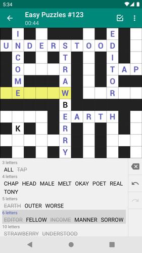 Fill-In Crosswords 螢幕截圖 0
