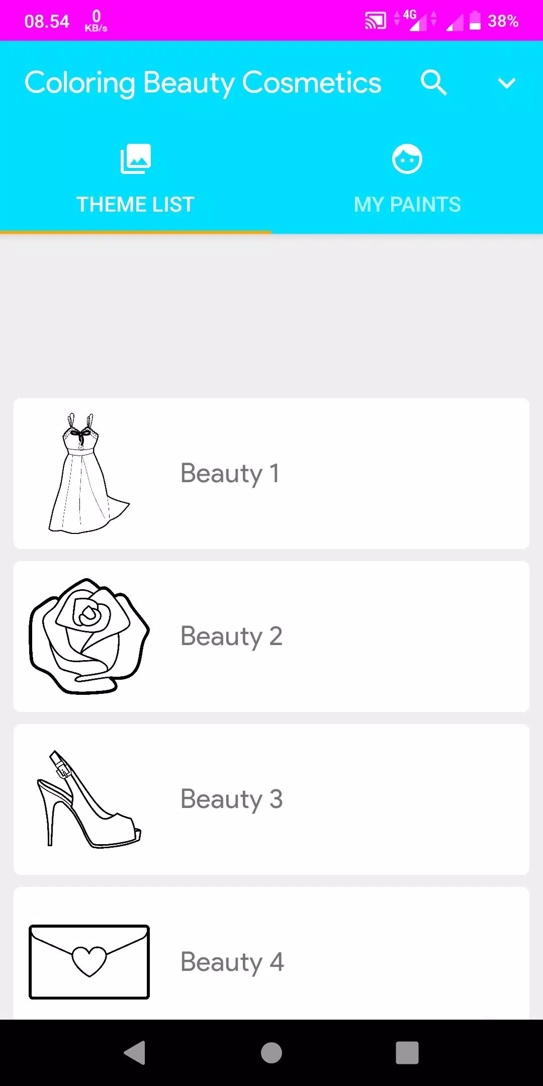 Coloring Beauty Cosmetics 螢幕截圖 0