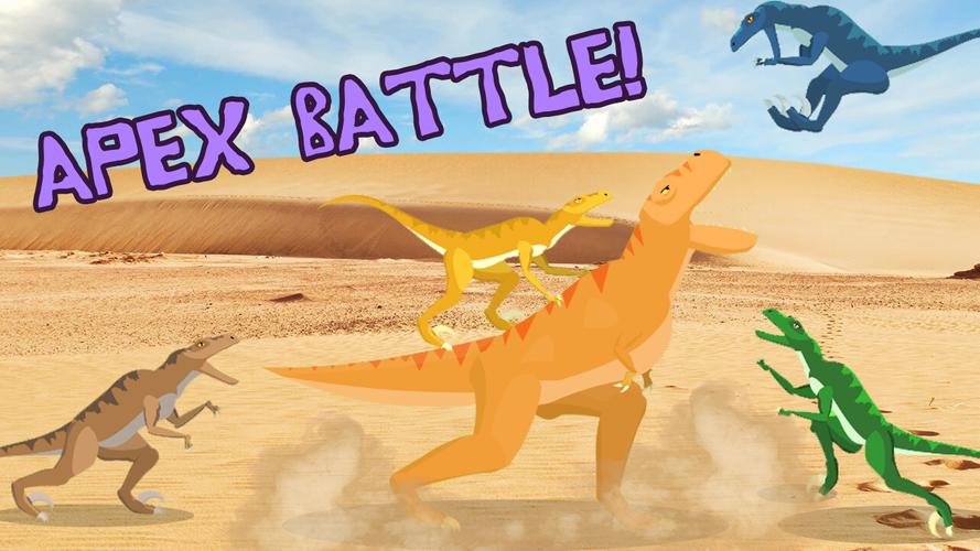 T-Rex Fights Raptors Tangkapan skrin 0