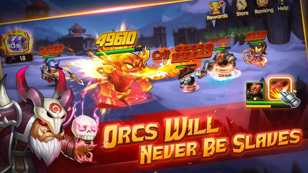 Magic Orcs: Free Battle RPG Captura de pantalla 3