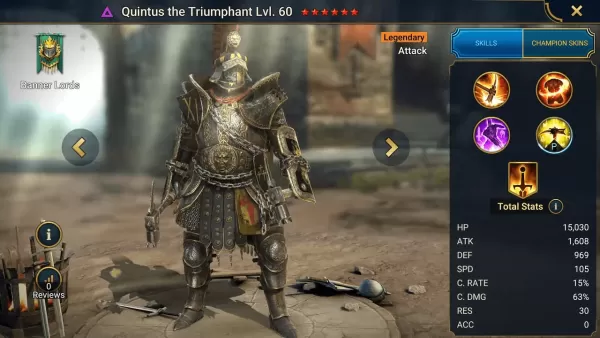 RAID: Shadow Legends - Quintus Триумфальное руководство чемпиона: Лучшие сборки, мастерство и артефакты (PVE + PVP)