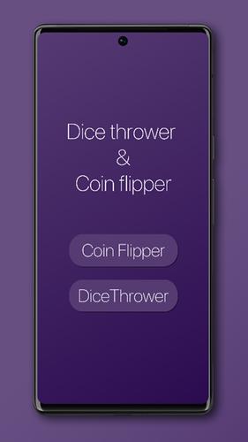 Dice Thrower & Coin Flipper 스크린샷 0