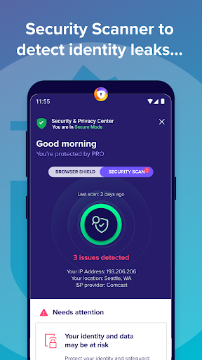 Tenta Navigateur VPN Capture d'écran 2