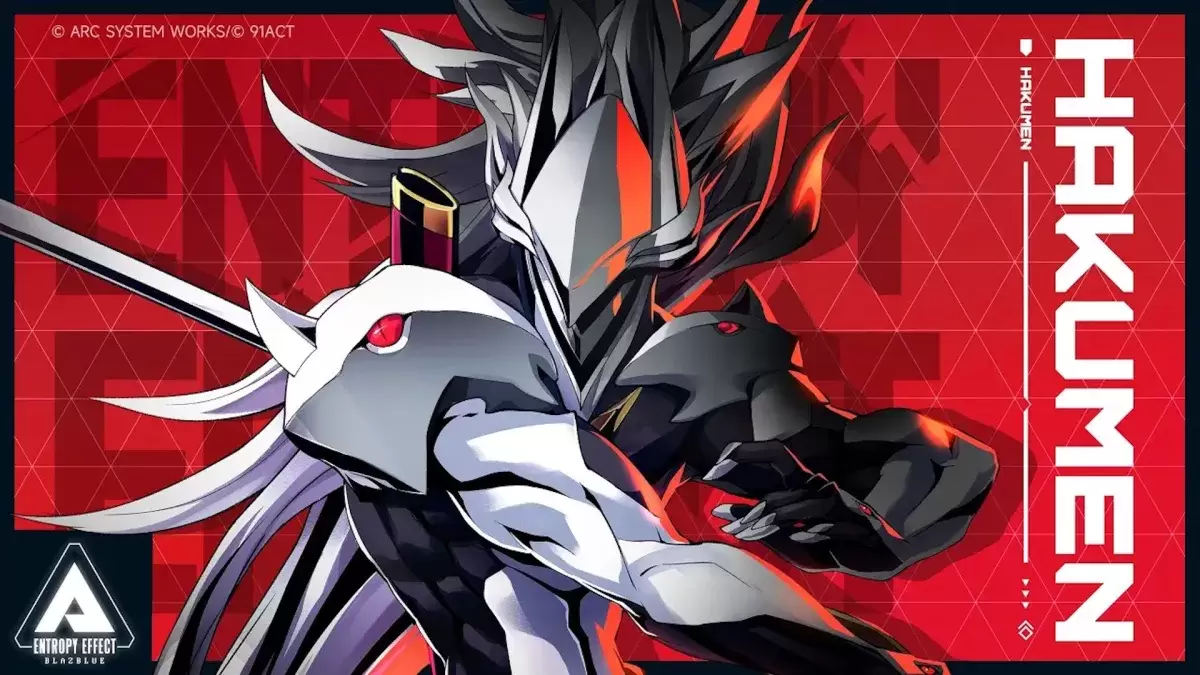 Hakumen từ Blazblue Entropy Effect