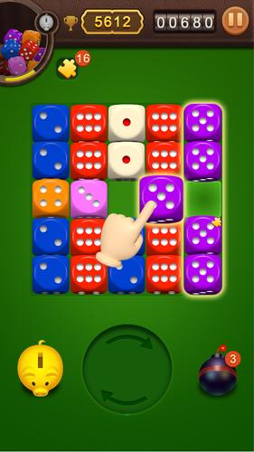 Dice Jigsaw Puzzle ဖန်သားပြင်ဓာတ်ပုံ 0