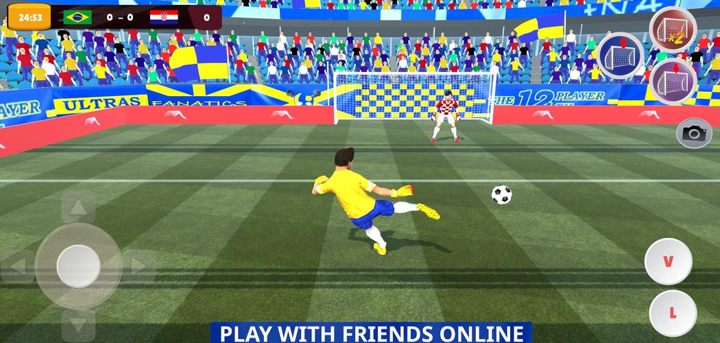 Goalie Wars Football Online 螢幕截圖 0