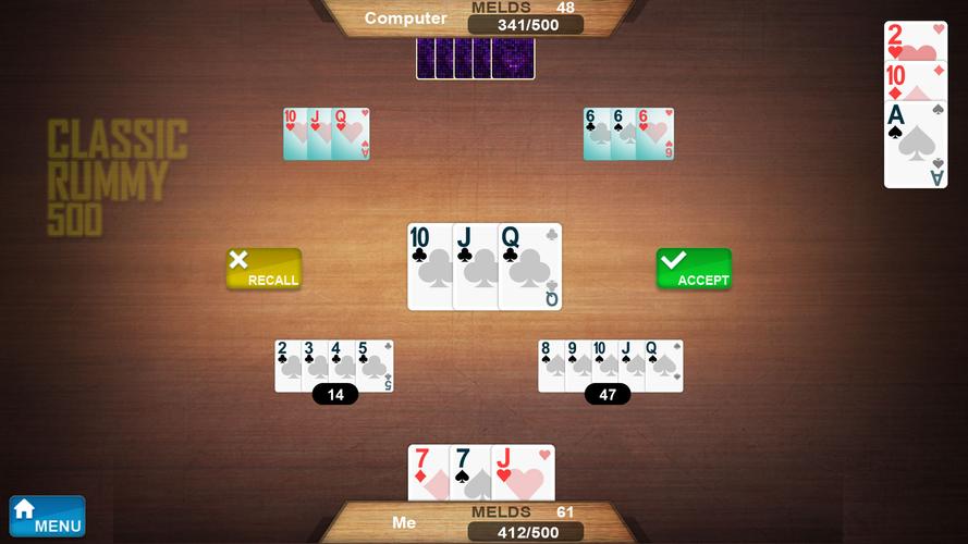 Rummy 500 Captura de tela 1