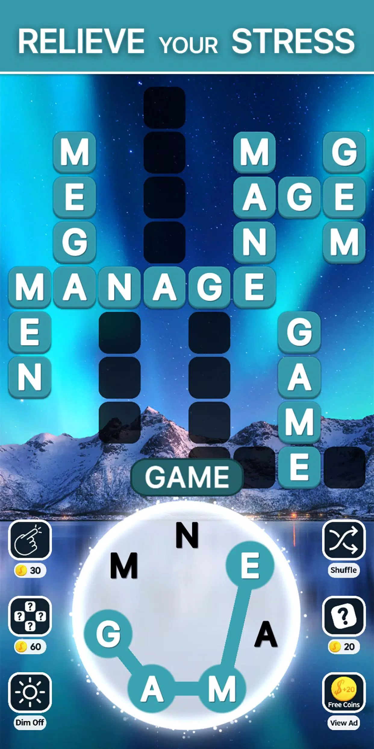 Word Swipe World Tour Connect Captura de pantalla 1