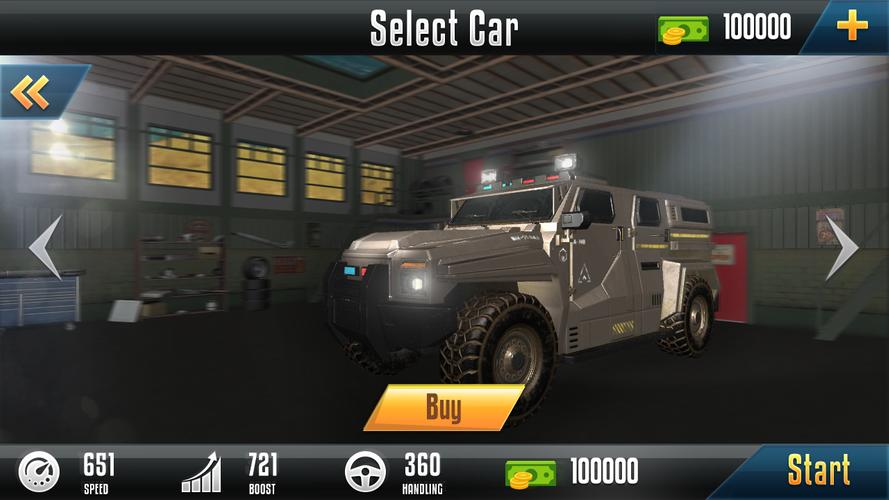 Impossible Ramp Hummer Car 3D Tangkapan skrin 1
