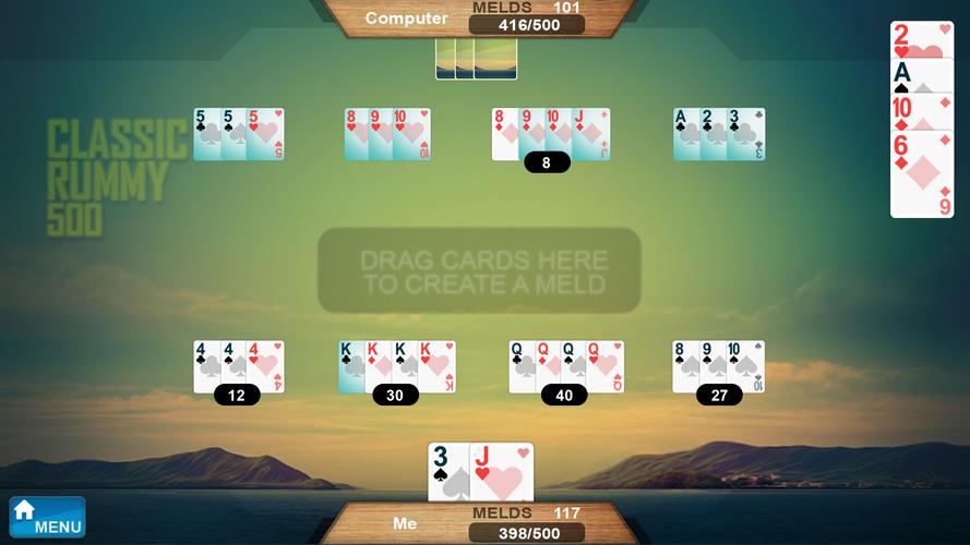 Rummy 500 Captura de tela 0