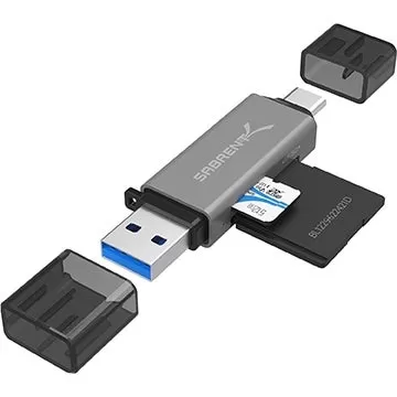 USB-A နှင့် USB-C port များနှင့်သဟဇာတဖြစ်သော $ 7 Micro SD ကဒ်ဖတ်စက်သည်သဟဇာတဖြစ်သည်