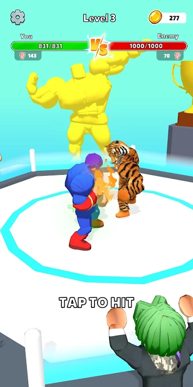 Muscular Man Race Run Captura de tela 0