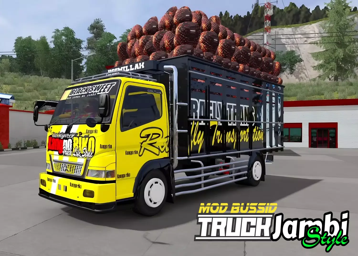 Mod Bussid Truk Jambi Style 스크린샷 0