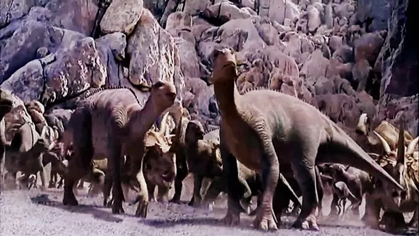 Dinosaur movie meteor scene