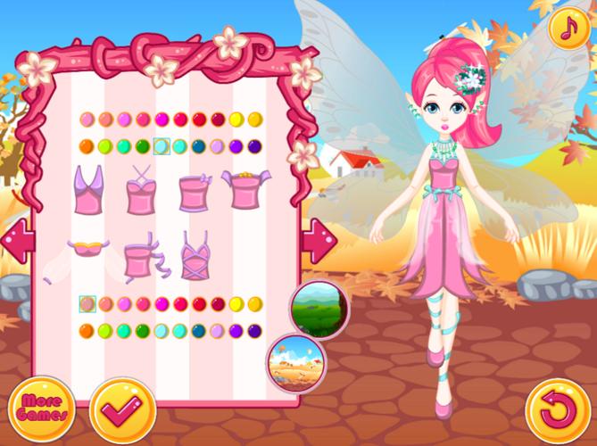Fairy Dress Up - Girls Games Скриншот 1