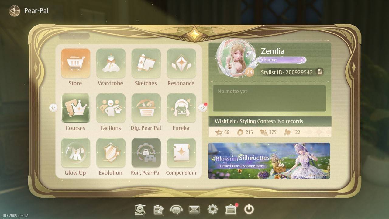 Courses Tab