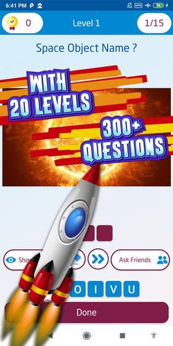 space quiz games ภาพหน้าจอ 2