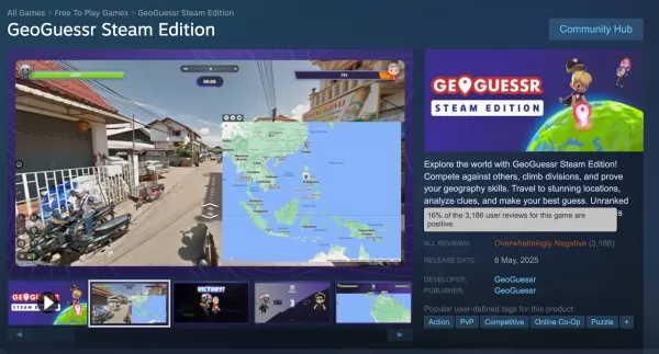 Geoguessr odpowiada na informacje zwrotne wśród zanurzenia oceny pary