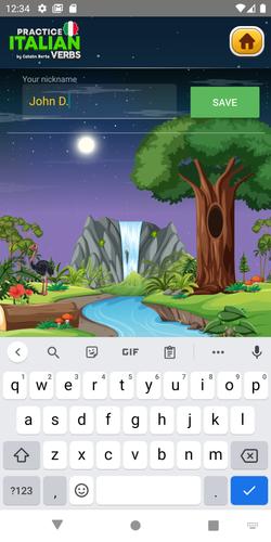 Learn Italian Verbs Game स्क्रीनशॉट 2