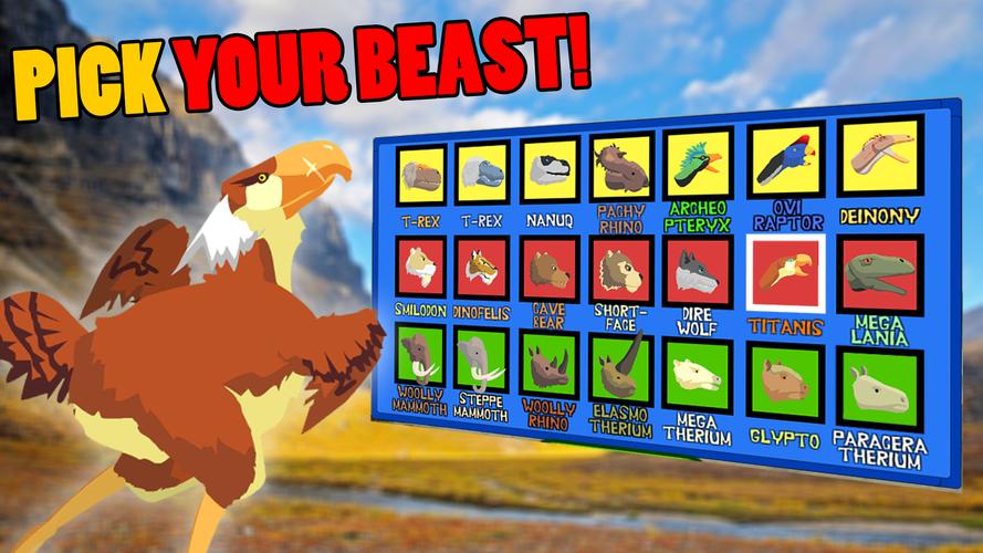 T-Rex Fights Ice Age Beasts Скриншот 1