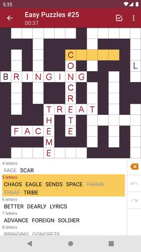 Fill-In Crosswords 螢幕截圖 3