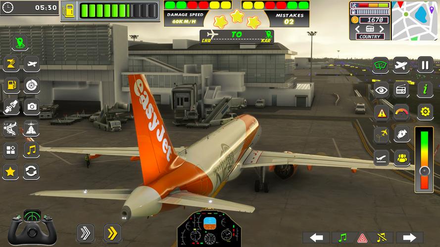 Real Flight Sim Airplane Games Tangkapan skrin 3
