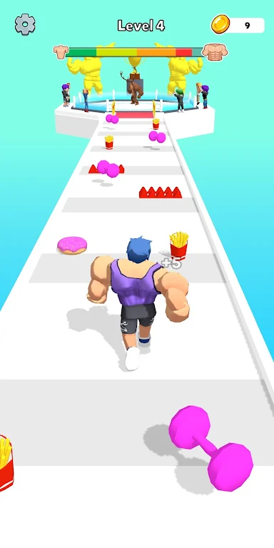Muscular Man Race Run Captura de tela 3